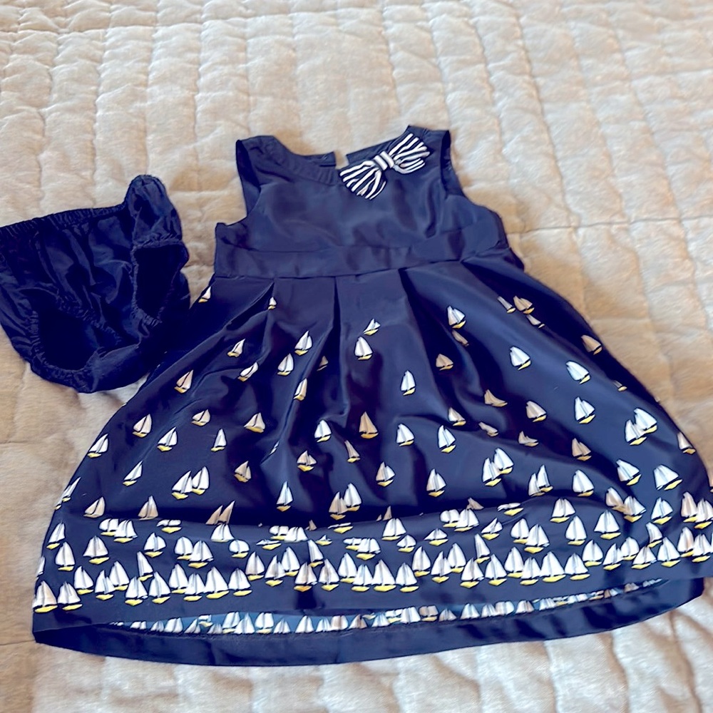Janie and Jack 18-24 silky boat dress